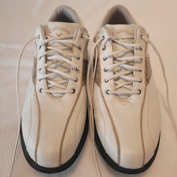Callaway Women's White Leather Golf Shoes - Picture 1 of 6
